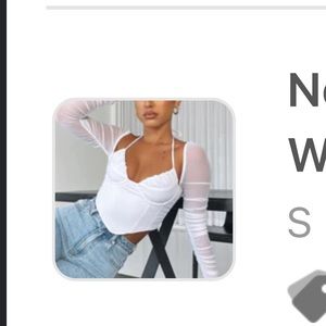 Cute corset top w/ sleeves